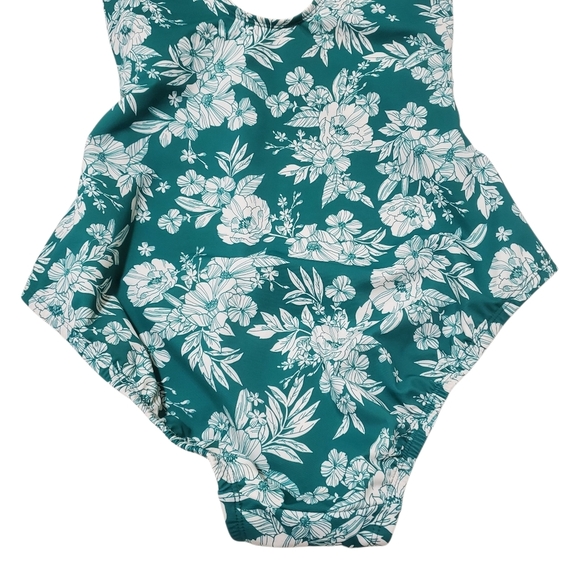 NEW Lands End Swim SlenderSuit Belted Sweetheart One Piece Bathing suit - Picture 7 of 16